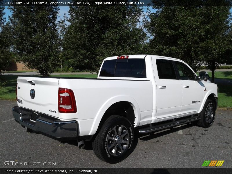 Bright White / Black/Cattle Tan 2019 Ram 2500 Laramie Longhorn Crew Cab 4x4