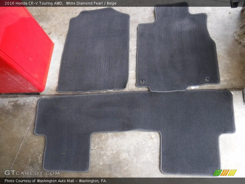 White Diamond Pearl / Beige 2016 Honda CR-V Touring AWD