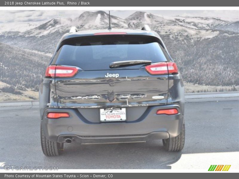 Rhino / Black 2018 Jeep Cherokee Latitude Plus