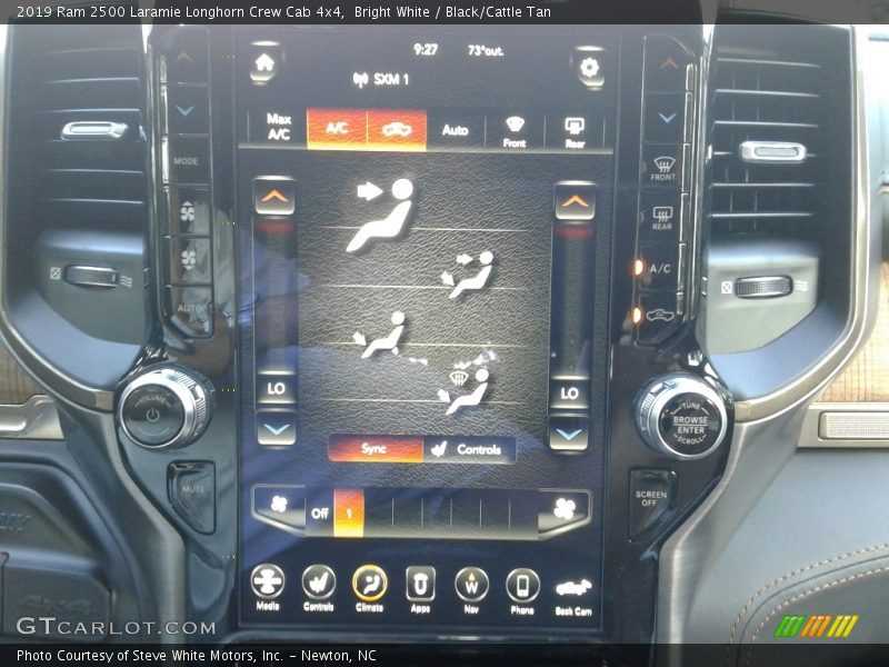 Controls of 2019 2500 Laramie Longhorn Crew Cab 4x4