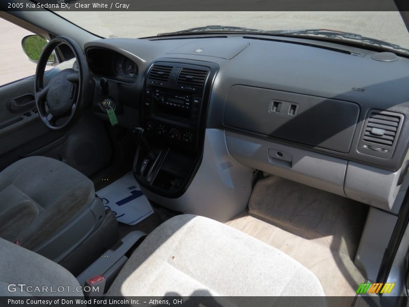 Clear White / Gray 2005 Kia Sedona EX