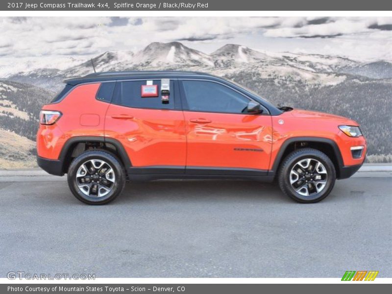 Spitfire Orange / Black/Ruby Red 2017 Jeep Compass Trailhawk 4x4