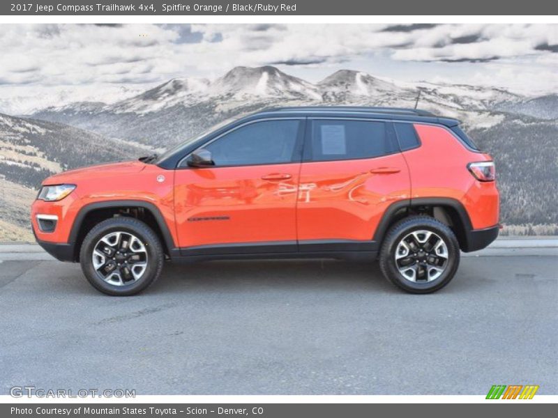 Spitfire Orange / Black/Ruby Red 2017 Jeep Compass Trailhawk 4x4