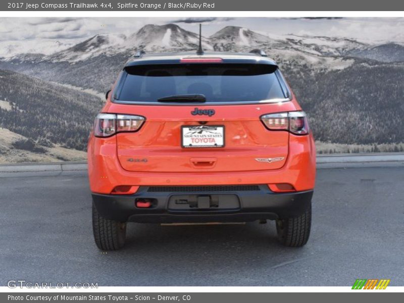 Spitfire Orange / Black/Ruby Red 2017 Jeep Compass Trailhawk 4x4