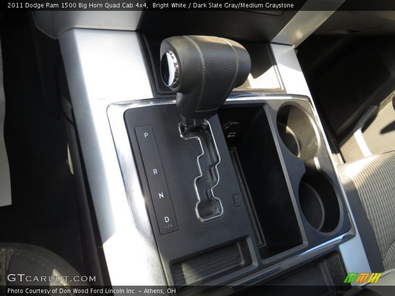 Bright White / Dark Slate Gray/Medium Graystone 2011 Dodge Ram 1500 Big Horn Quad Cab 4x4