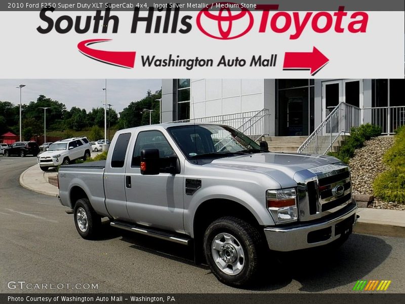 Ingot Silver Metallic / Medium Stone 2010 Ford F250 Super Duty XLT SuperCab 4x4