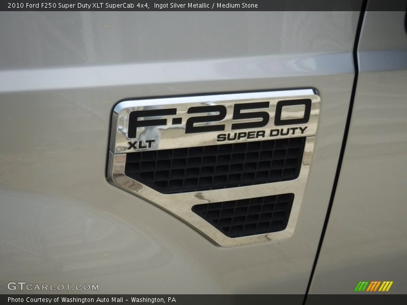 Ingot Silver Metallic / Medium Stone 2010 Ford F250 Super Duty XLT SuperCab 4x4