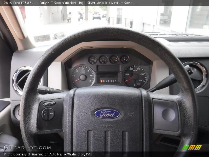 Ingot Silver Metallic / Medium Stone 2010 Ford F250 Super Duty XLT SuperCab 4x4