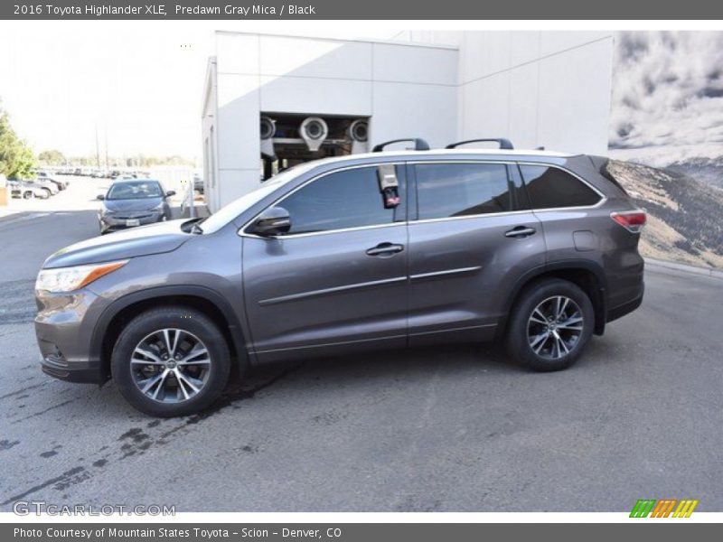 Predawn Gray Mica / Black 2016 Toyota Highlander XLE