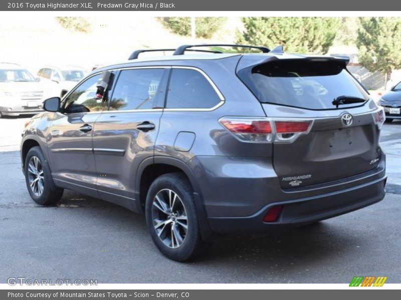 Predawn Gray Mica / Black 2016 Toyota Highlander XLE