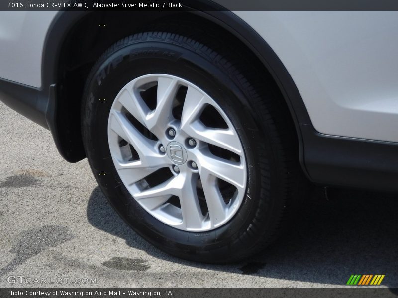 Alabaster Silver Metallic / Black 2016 Honda CR-V EX AWD