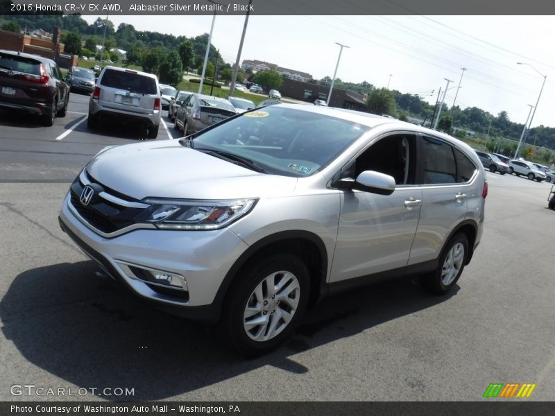 Alabaster Silver Metallic / Black 2016 Honda CR-V EX AWD