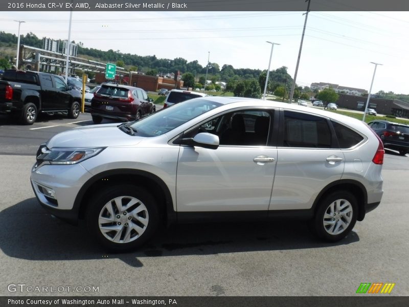 Alabaster Silver Metallic / Black 2016 Honda CR-V EX AWD