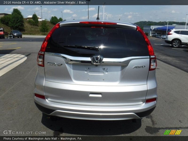Alabaster Silver Metallic / Black 2016 Honda CR-V EX AWD