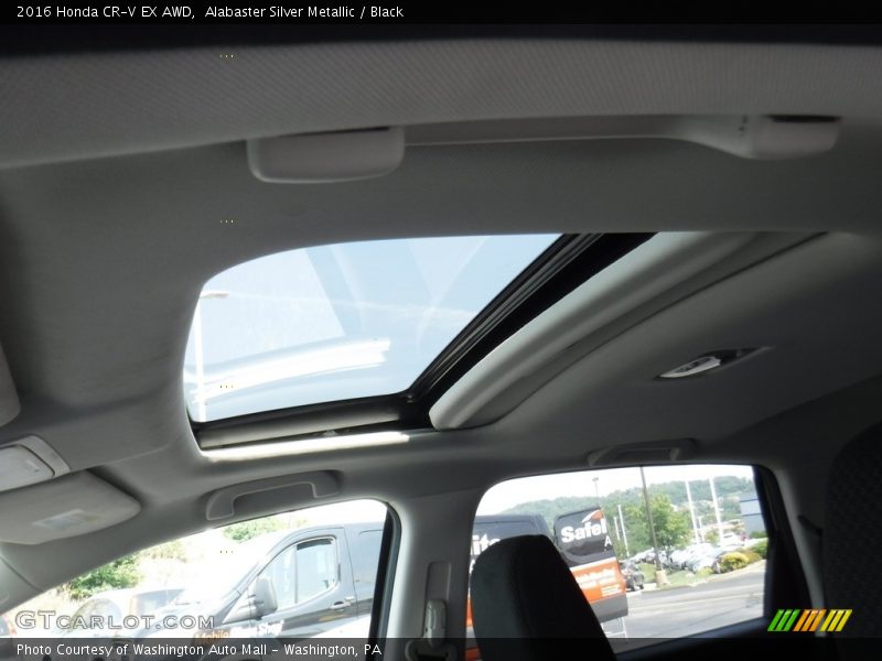 Alabaster Silver Metallic / Black 2016 Honda CR-V EX AWD