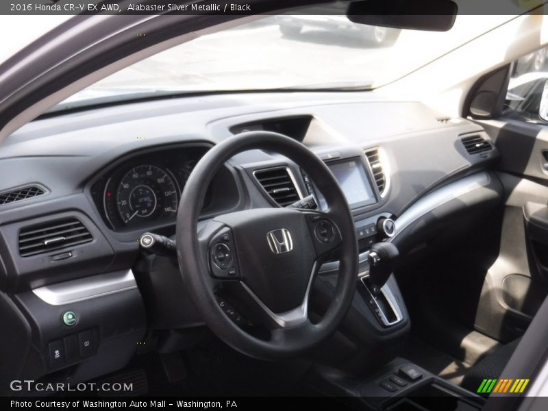 Alabaster Silver Metallic / Black 2016 Honda CR-V EX AWD
