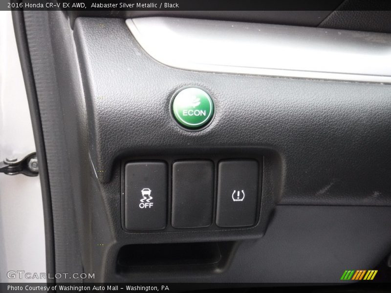 Alabaster Silver Metallic / Black 2016 Honda CR-V EX AWD