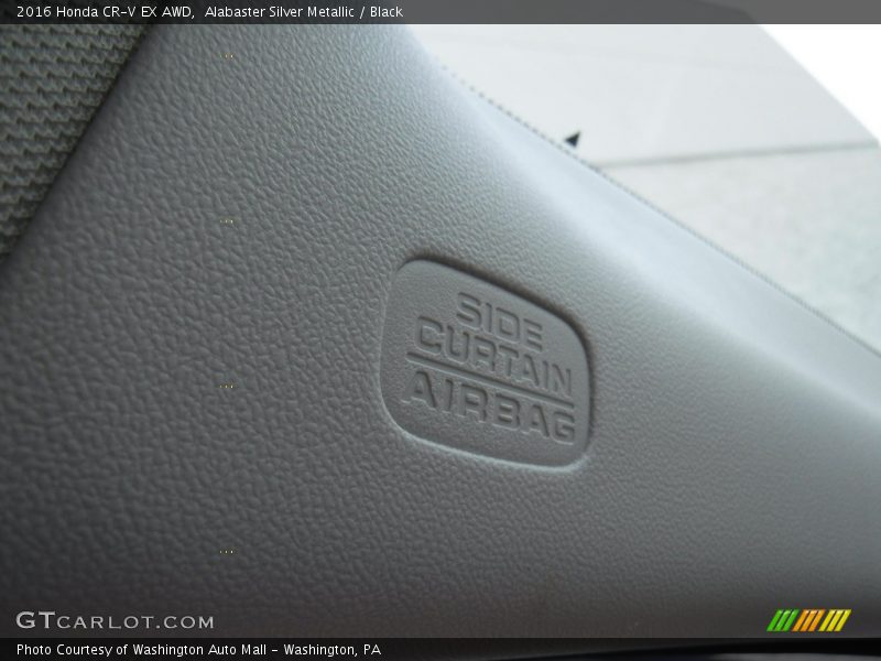 Alabaster Silver Metallic / Black 2016 Honda CR-V EX AWD