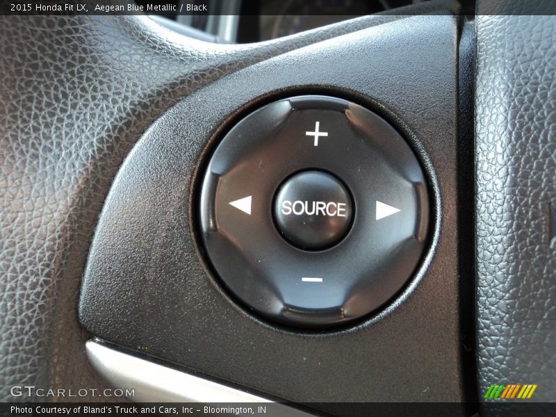 Aegean Blue Metallic / Black 2015 Honda Fit LX