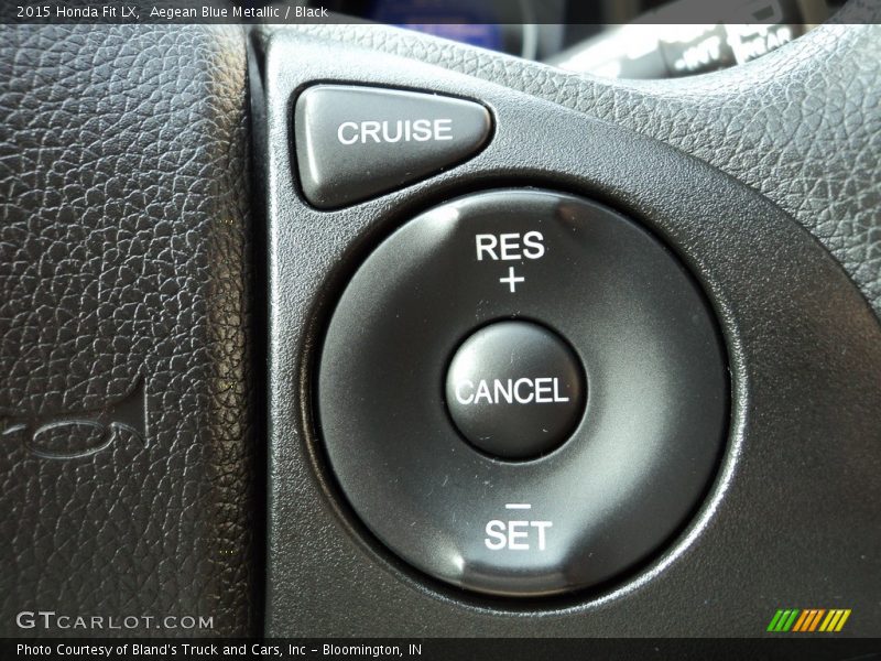 Aegean Blue Metallic / Black 2015 Honda Fit LX