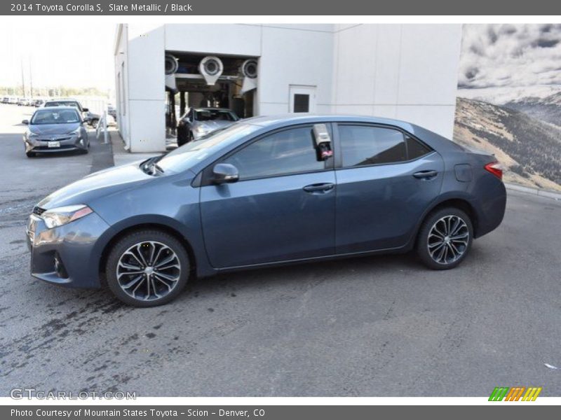 Slate Metallic / Black 2014 Toyota Corolla S