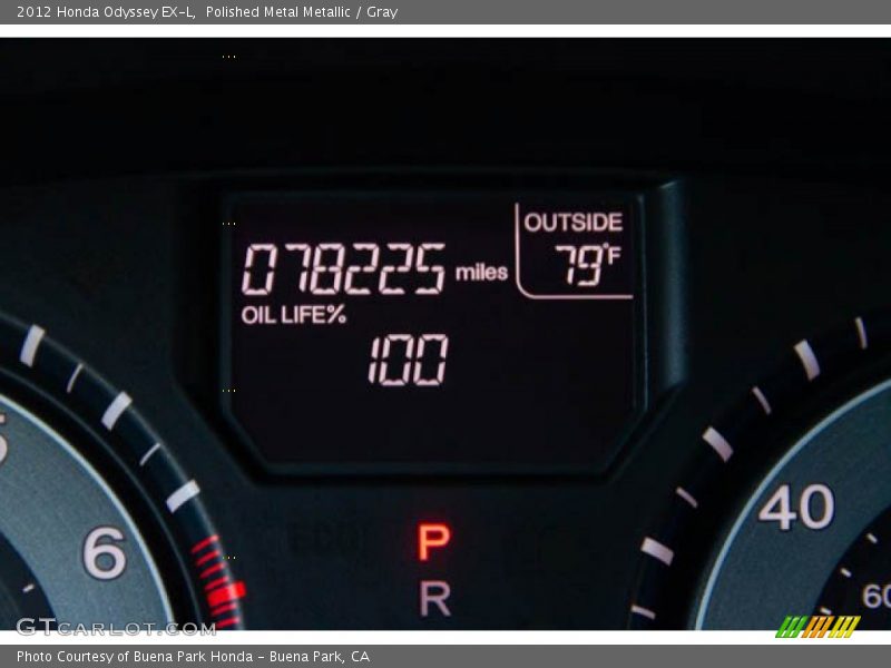 Polished Metal Metallic / Gray 2012 Honda Odyssey EX-L