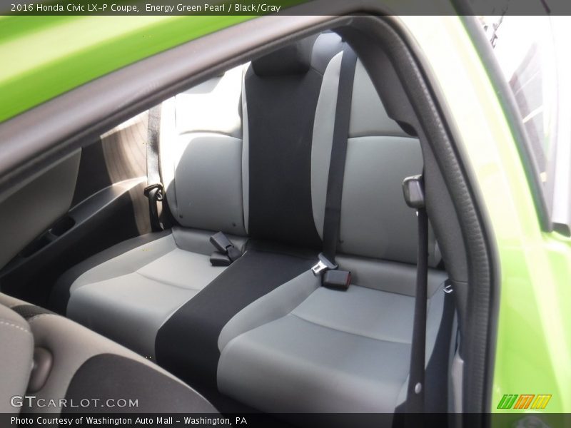 Energy Green Pearl / Black/Gray 2016 Honda Civic LX-P Coupe