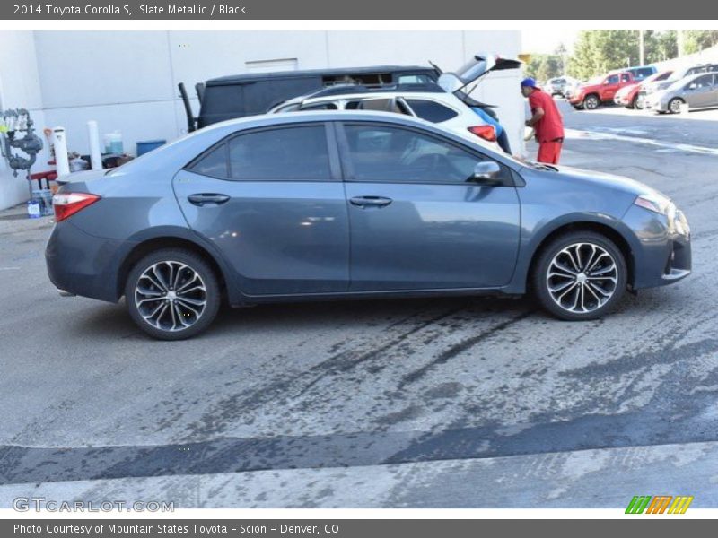 Slate Metallic / Black 2014 Toyota Corolla S