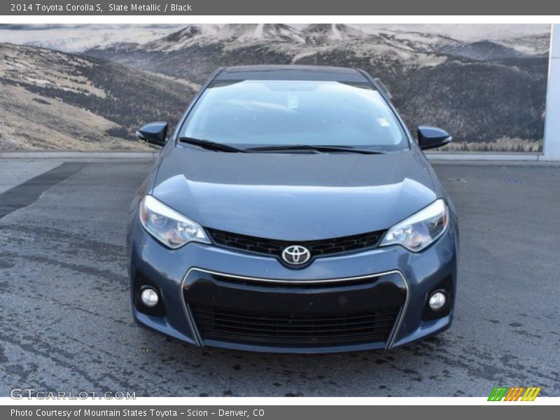 Slate Metallic / Black 2014 Toyota Corolla S