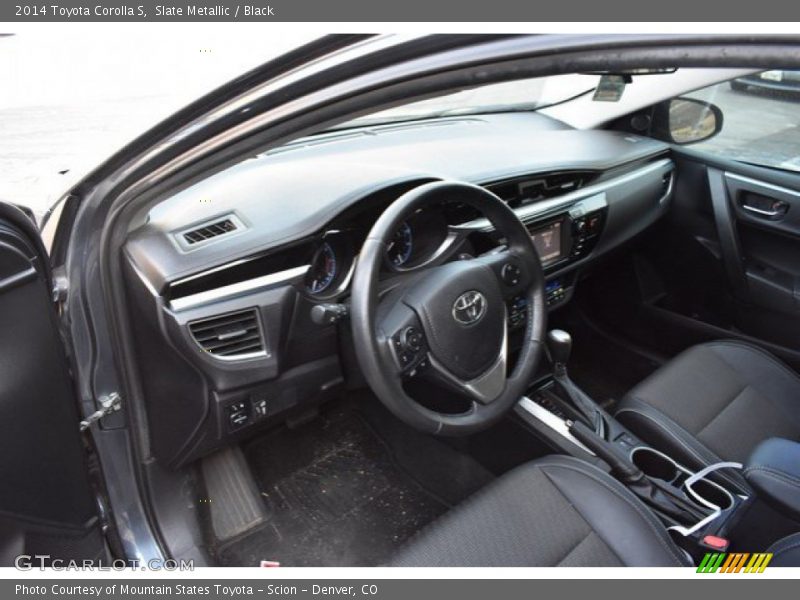 Slate Metallic / Black 2014 Toyota Corolla S