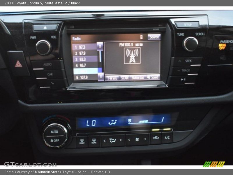 Slate Metallic / Black 2014 Toyota Corolla S