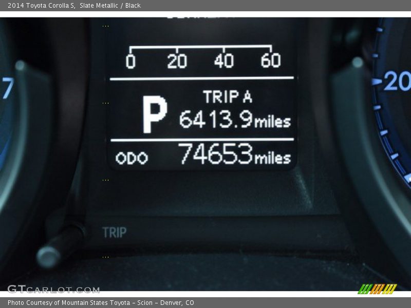 Slate Metallic / Black 2014 Toyota Corolla S