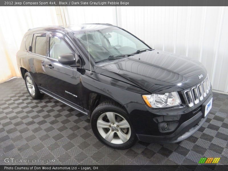 Black / Dark Slate Gray/Light Pebble Beige 2012 Jeep Compass Sport 4x4