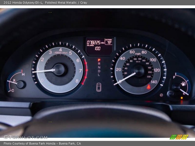 Polished Metal Metallic / Gray 2012 Honda Odyssey EX-L