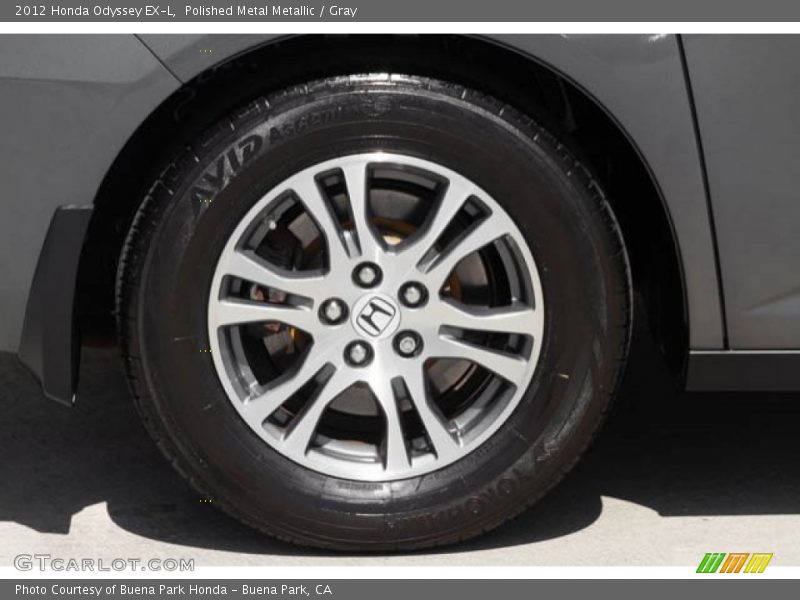 Polished Metal Metallic / Gray 2012 Honda Odyssey EX-L