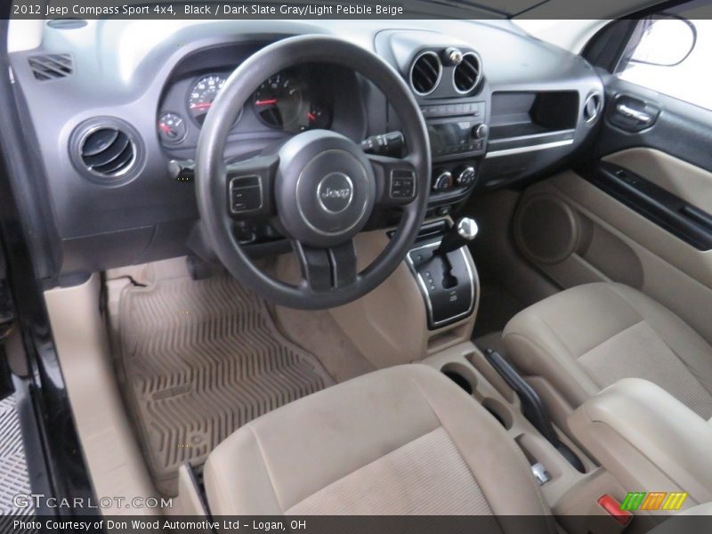 Black / Dark Slate Gray/Light Pebble Beige 2012 Jeep Compass Sport 4x4