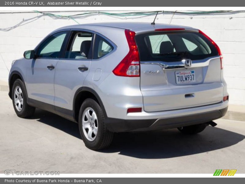 Alabaster Silver Metallic / Gray 2016 Honda CR-V LX