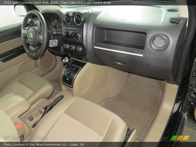 Black / Dark Slate Gray/Light Pebble Beige 2012 Jeep Compass Sport 4x4