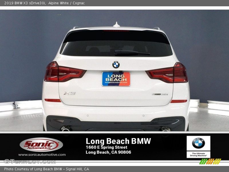 Alpine White / Cognac 2019 BMW X3 sDrive30i