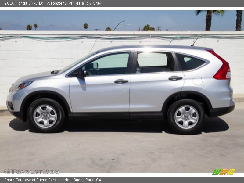 Alabaster Silver Metallic / Gray 2016 Honda CR-V LX