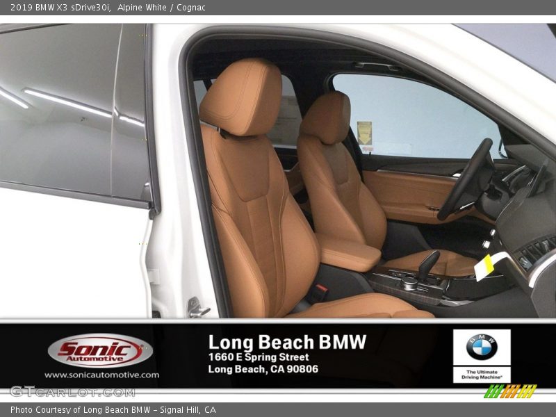 Alpine White / Cognac 2019 BMW X3 sDrive30i