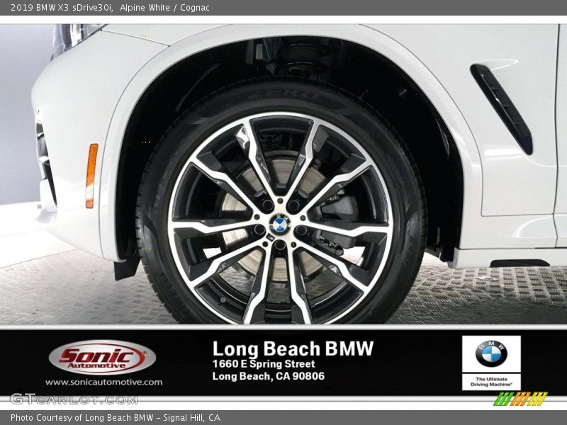 Alpine White / Cognac 2019 BMW X3 sDrive30i