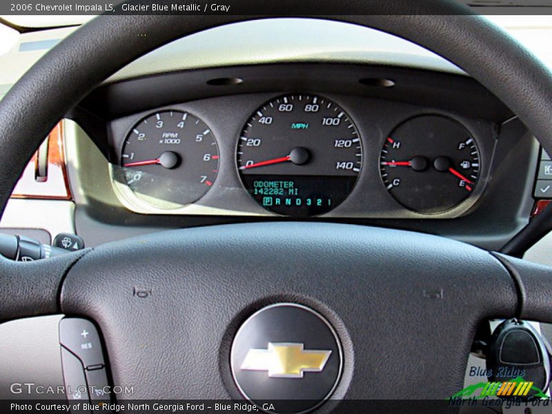 Glacier Blue Metallic / Gray 2006 Chevrolet Impala LS