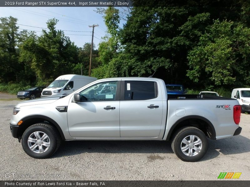 Ingot Silver Metallic / Ebony 2019 Ford Ranger STX SuperCrew 4x4