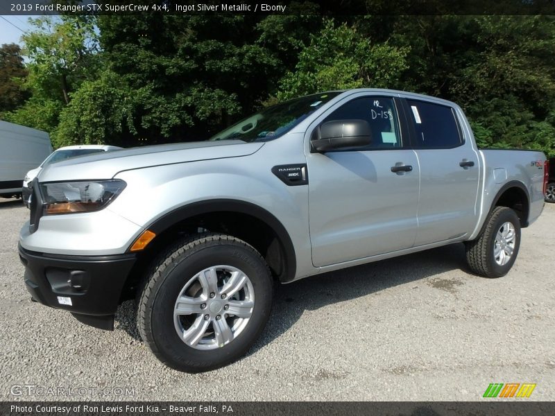 Ingot Silver Metallic / Ebony 2019 Ford Ranger STX SuperCrew 4x4