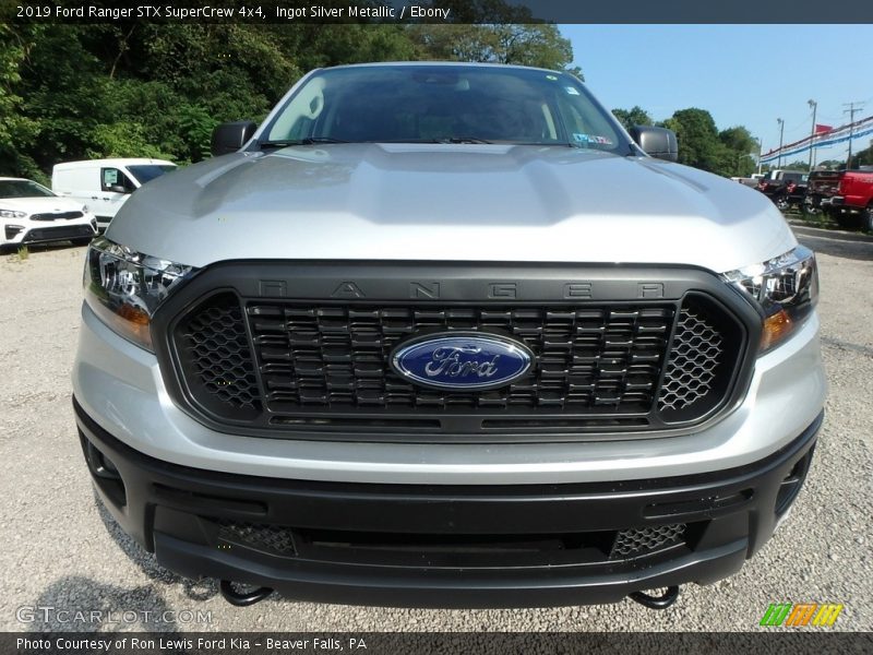 Ingot Silver Metallic / Ebony 2019 Ford Ranger STX SuperCrew 4x4