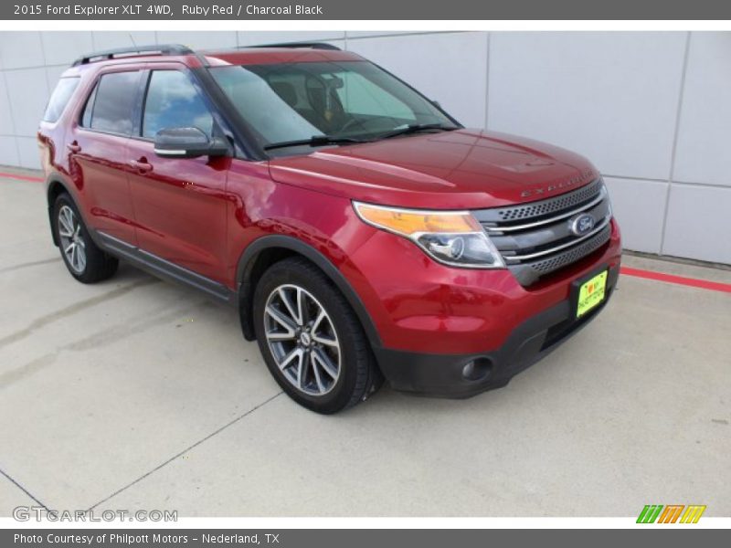Ruby Red / Charcoal Black 2015 Ford Explorer XLT 4WD