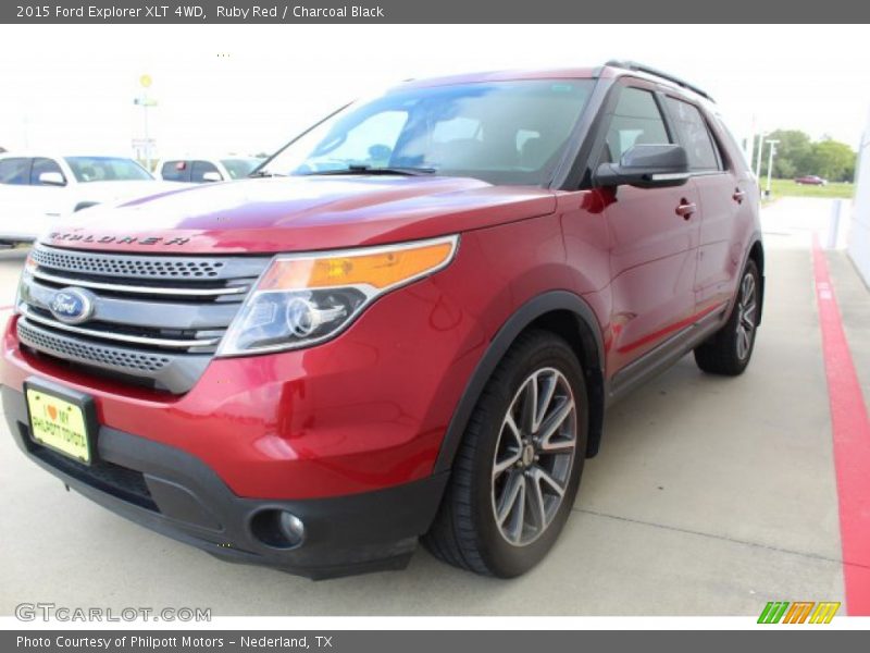 Ruby Red / Charcoal Black 2015 Ford Explorer XLT 4WD