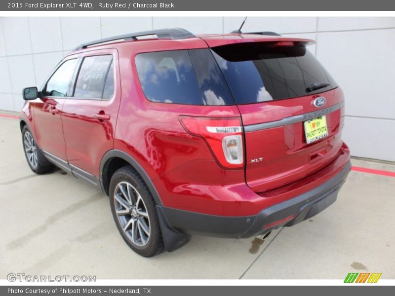 Ruby Red / Charcoal Black 2015 Ford Explorer XLT 4WD