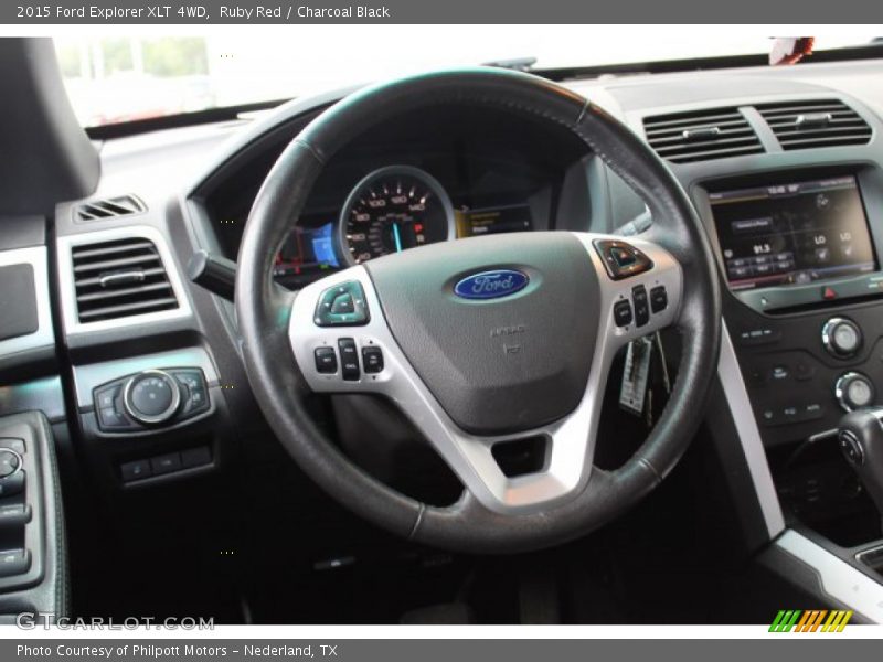 Ruby Red / Charcoal Black 2015 Ford Explorer XLT 4WD